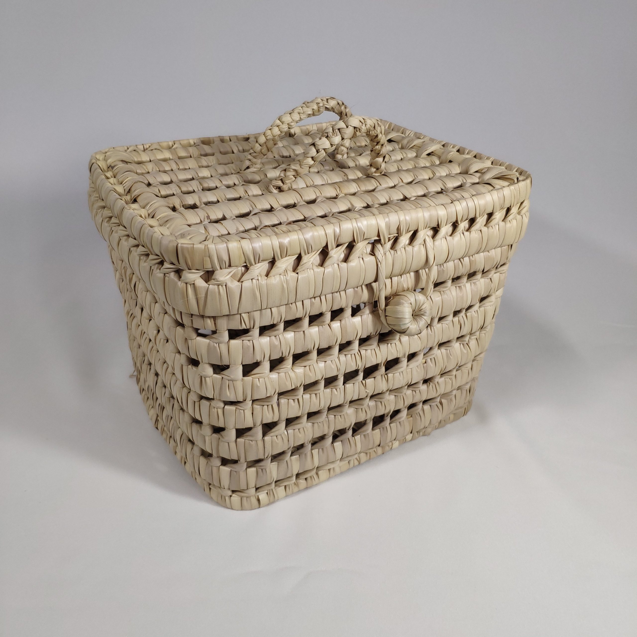 cesta cofre hoja de palma unico deco