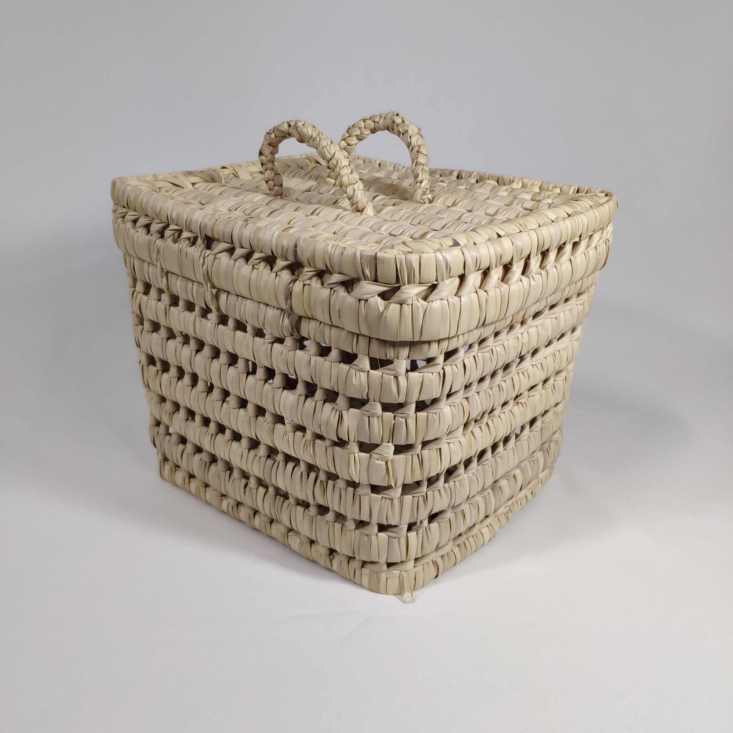 cesta cofre hoja de palma unico deco