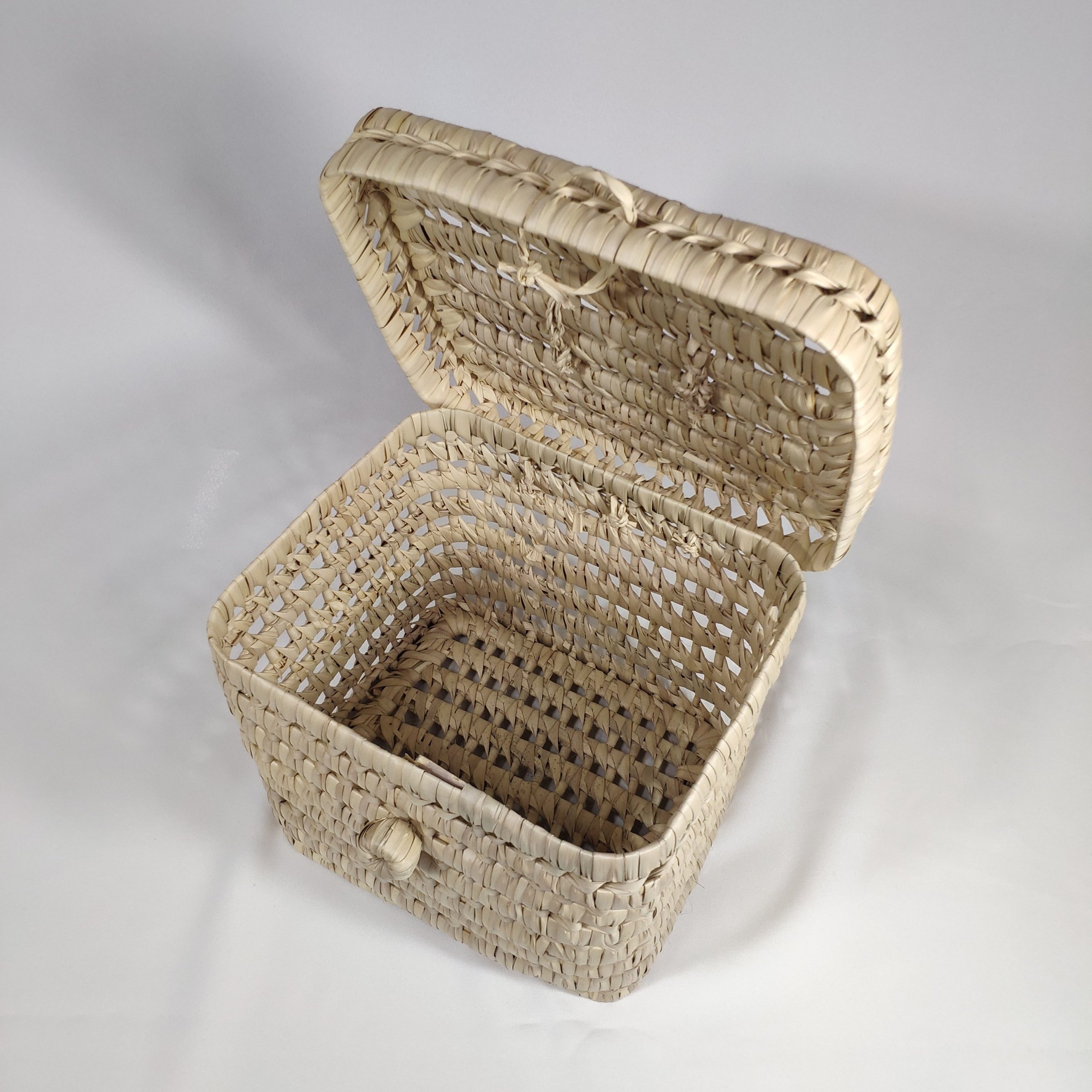 cesta cofre hoja de palma unico deco
