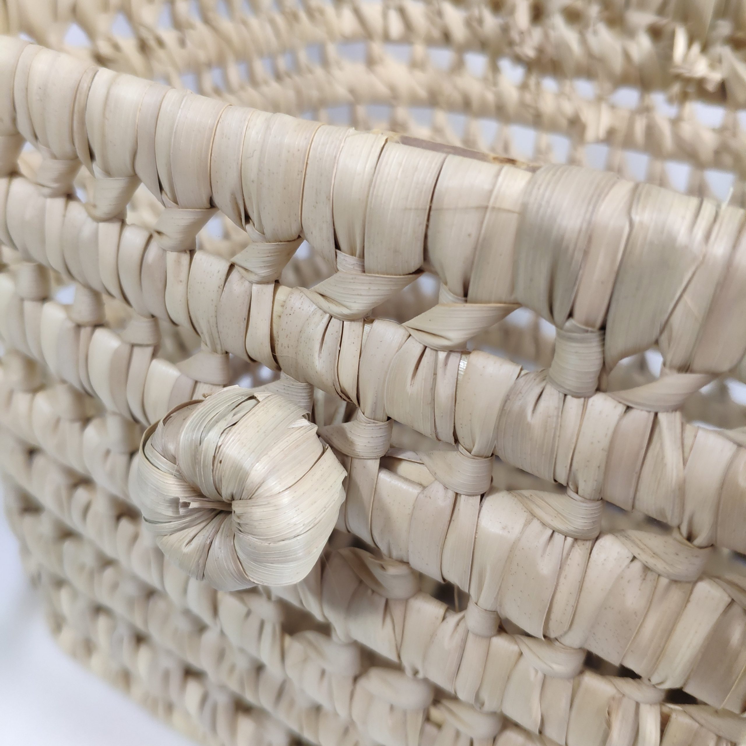 cesta cofre hoja de palma unico deco