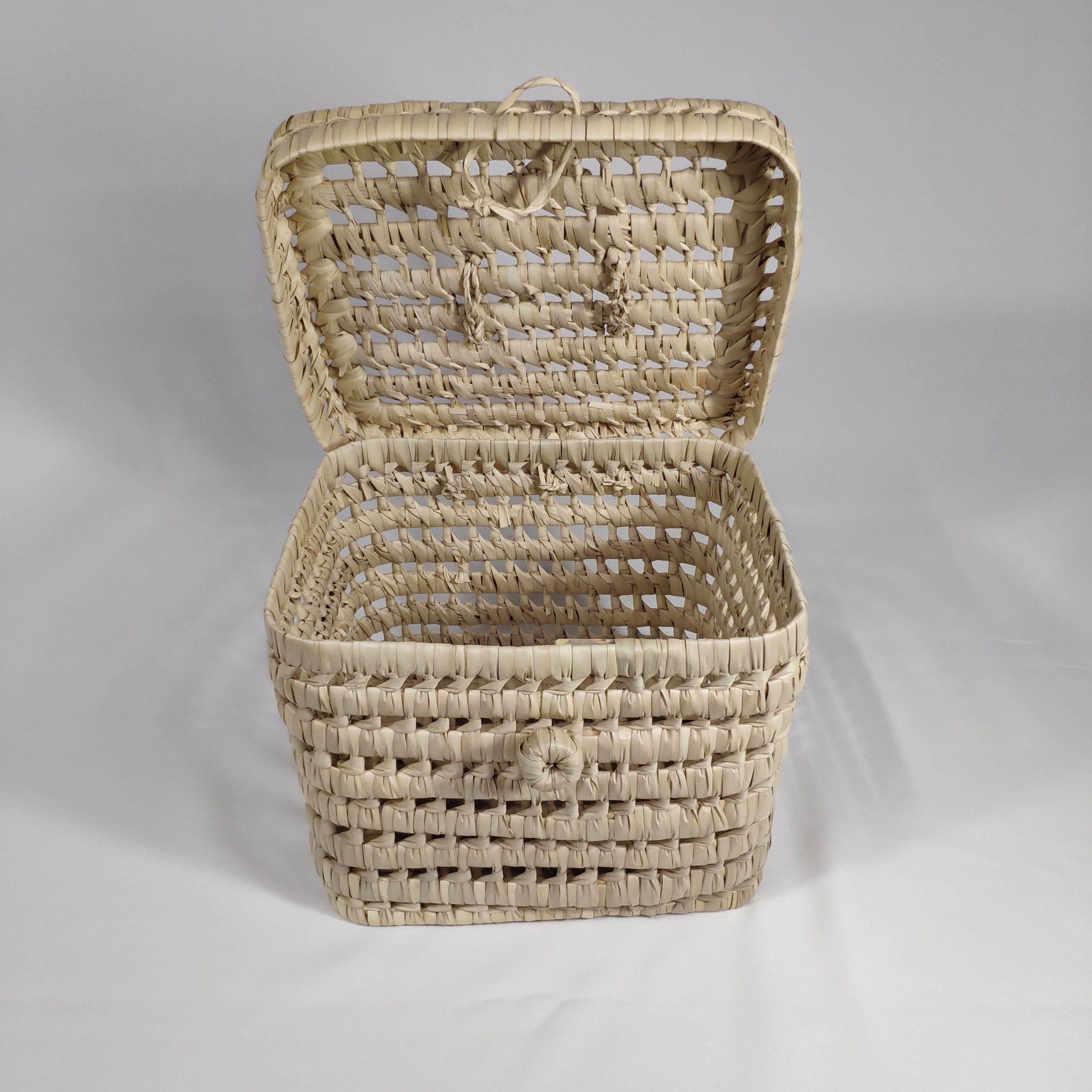 cesta cofre hoja de palma unico deco