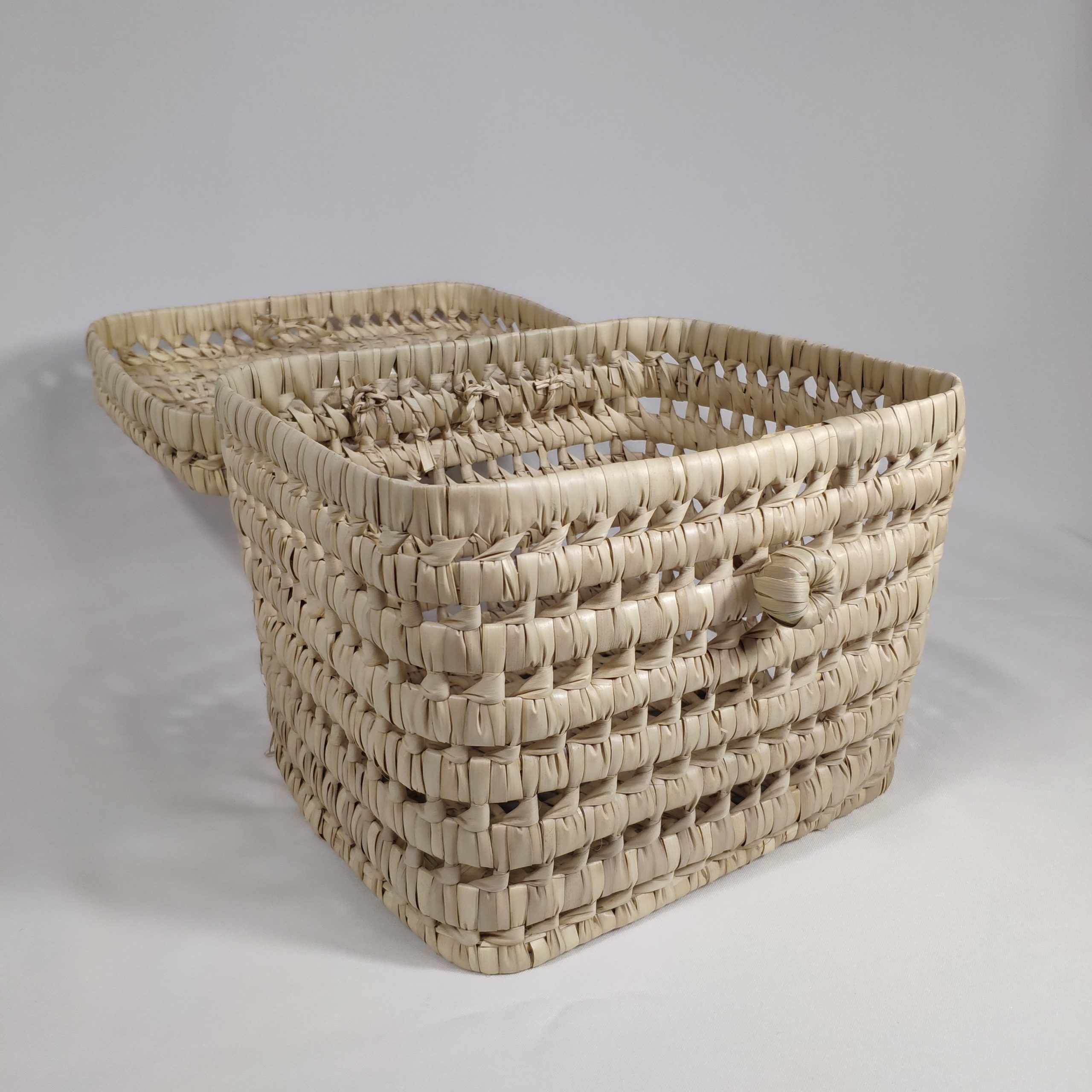 cesta cofre hoja de palma unico deco