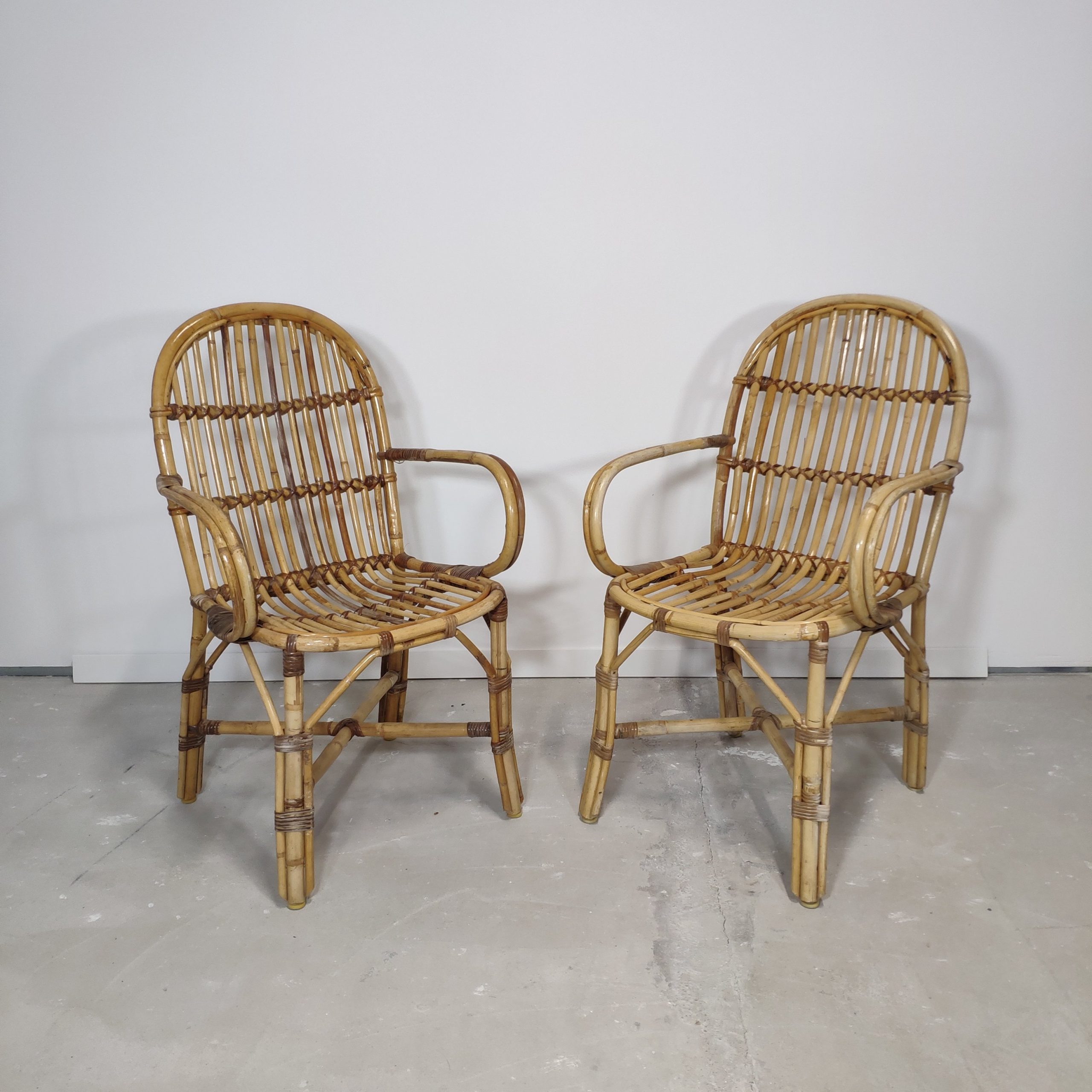 5 sillas mimbre - Imagen 2