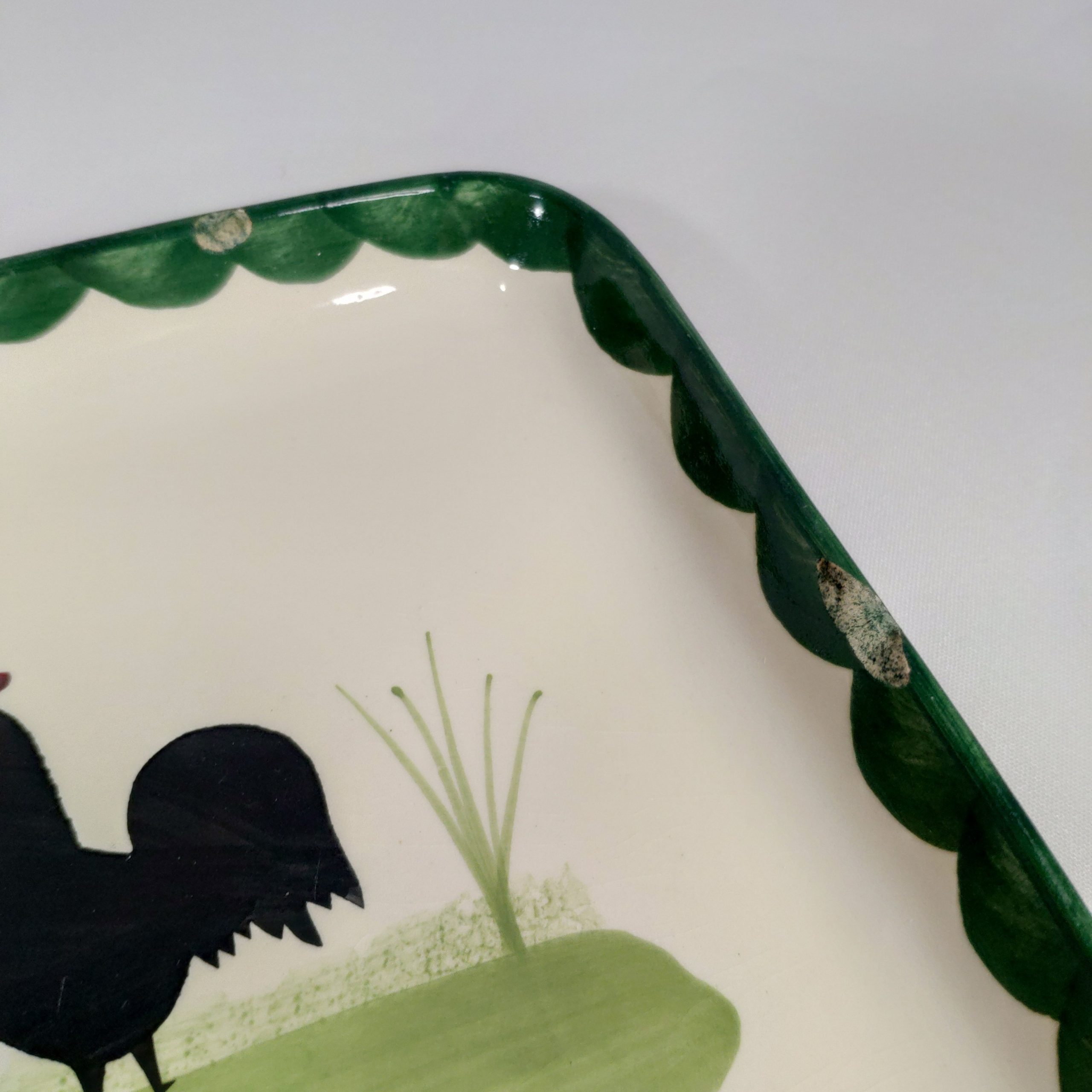 Hahn & Henne - Zeller Keramik bandeja gallo y gallina unico deco