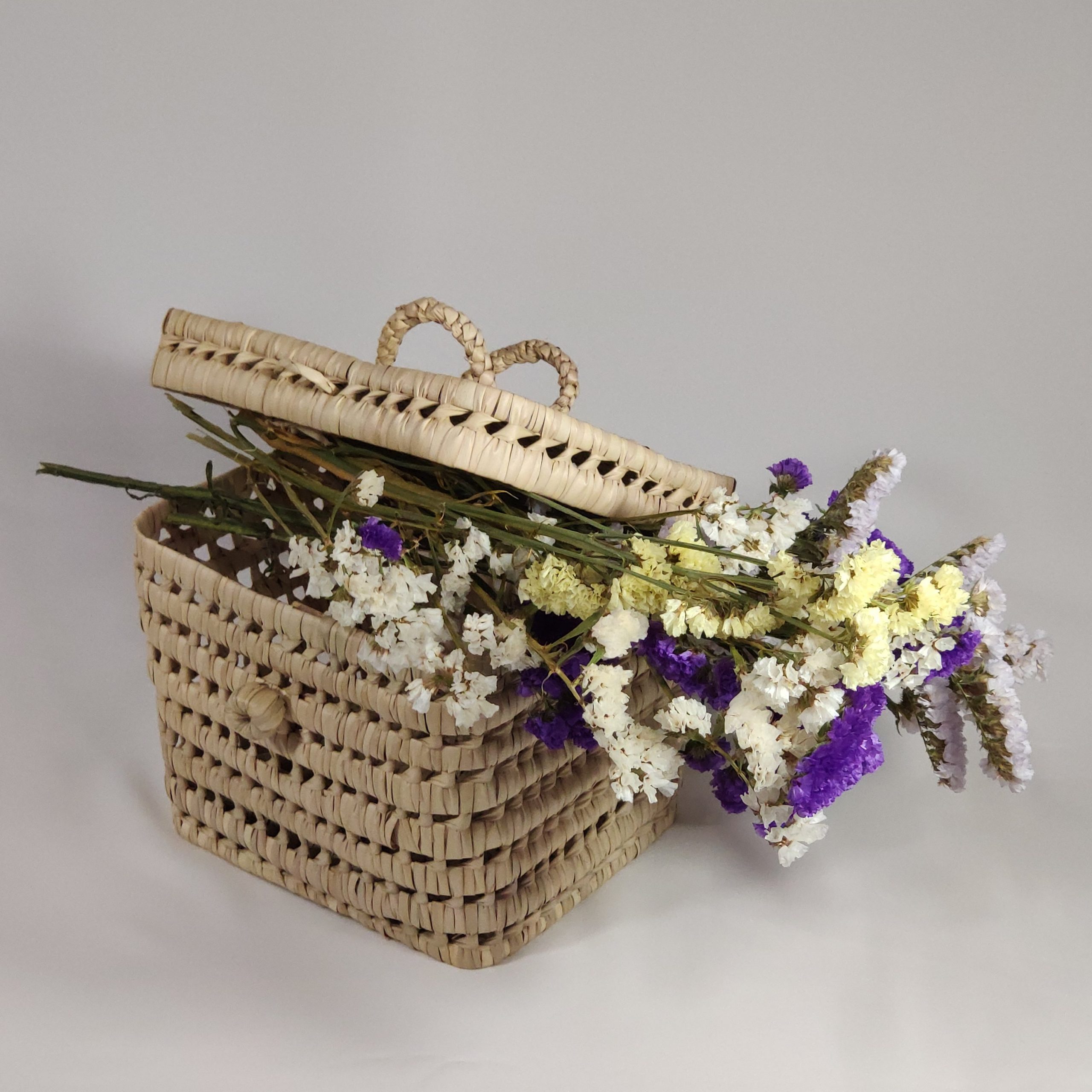 cesta cofre hoja de palma unico deco