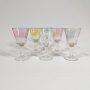Copas de licor Finelsa vintage colores pastel unico deco