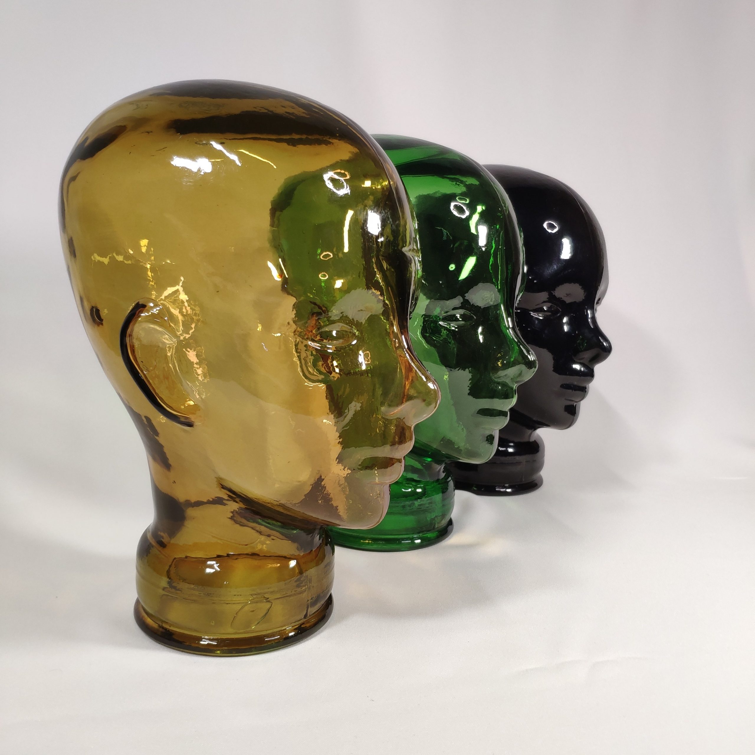 Cabeza vidrio vintage