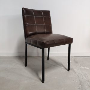Silla polipiel marrón sky Unico Deco