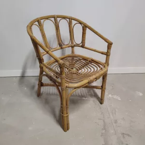 Silla mimbre vintage boho chic Unico Deco