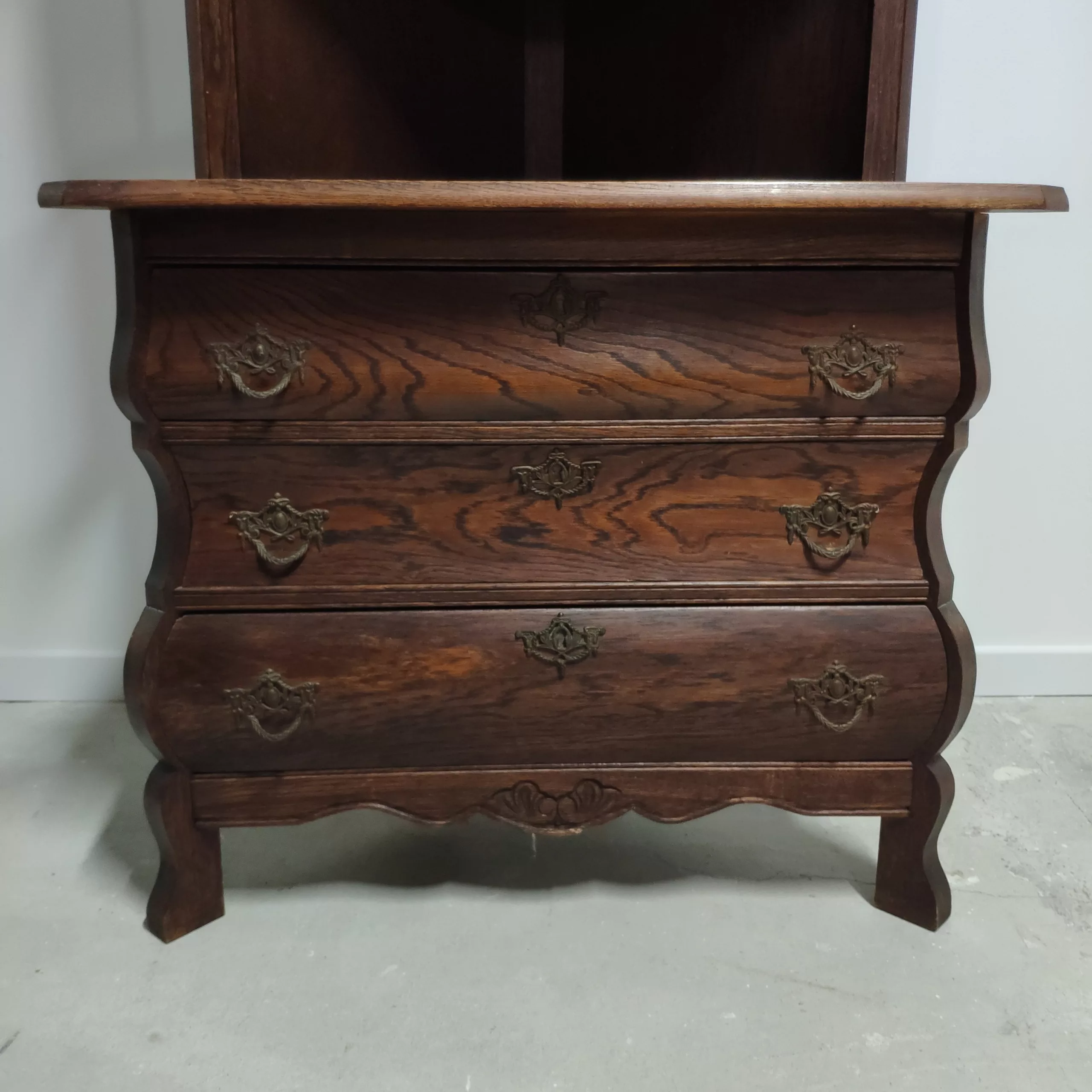 vitrina rinconera roble unico deco