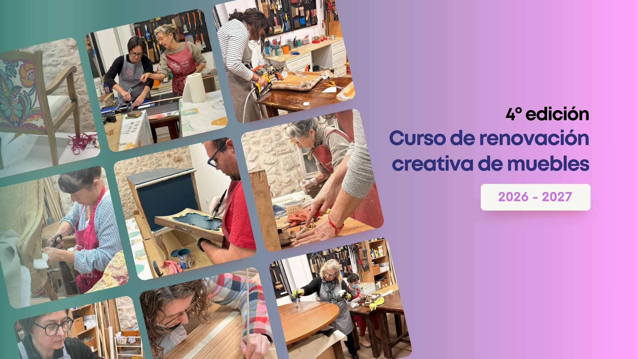 Vuelve el Curso de Renovación Creativa de Muebles de Único Deco: 4ª edición